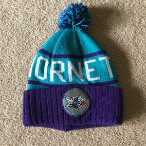 Mitchell & Ness Nba Charlotte Hornets Pom Beanie